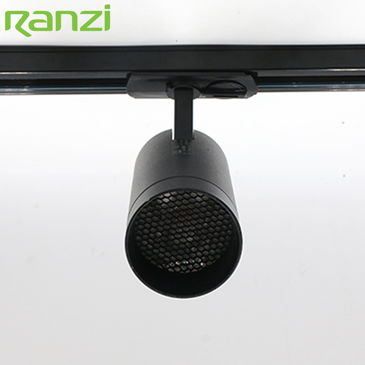 High Lumen Museum Commercial Track Rail Lighting Aluminum Fixture 3 Phase 15W Adjustable LED Track Light