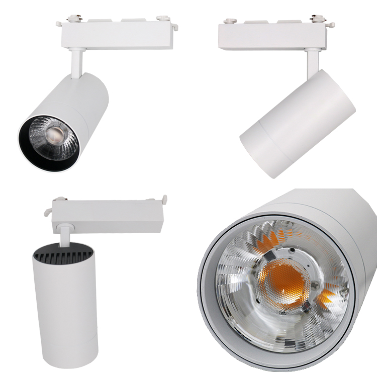 Hot Selling Indoor Ceiling Track Lighting Housing Aluminum 35W Adjustable LED Tracking Spot Lighting