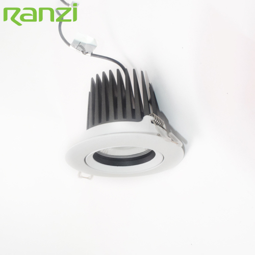 High Lumen Commercial Lighting Aluminum Anti Glare 15W COB Recessed LED Downlight For Hotel