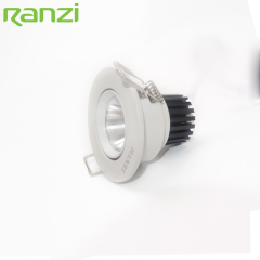 Mini Size Housing Lighting Round Recessed Adjustable Dimmable 3W COB LED Downlight