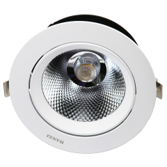 Hotel Commercial Ceiling Spot Lighting Die-casting Aluminum Housing COB LED Downlight With Dali Driver
