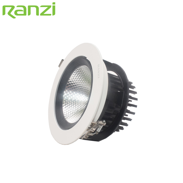 Hotel Commercial Ceiling Spot Lighting Die-casting Aluminum Housing COB LED Downlight With Dali Driver