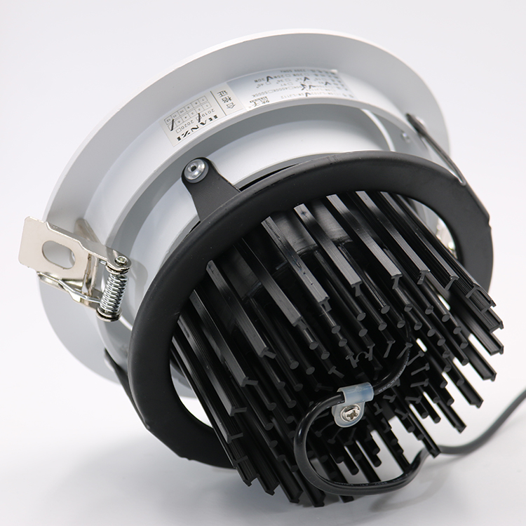 Hotel Commercial Ceiling Spot Lighting Die-casting Aluminum Housing COB LED Downlight With Dali Driver