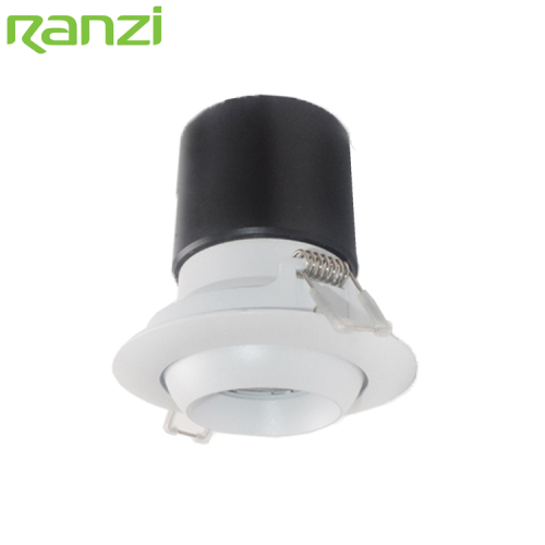 Retail Shop Ceiling Spot Lighting Aluminum Anti Glare Recessed Adjustable 20W COB LED Downlight