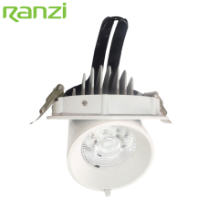 Showroom Flexible Round Type High LM Aluminum Body Spot Light 25W 30W 35W Adjustable Ring LED Recessed Down Light