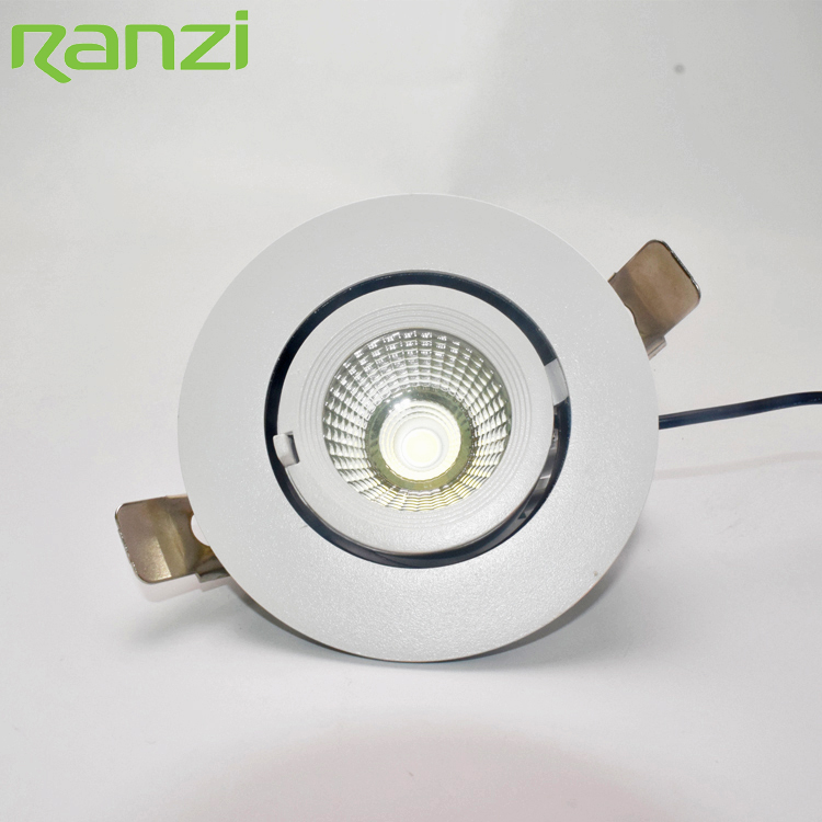 Villa 4 Inch 7W 6000K Aluminum Adjustable Antiglare LED Recessed Ceiling Down Spot Light