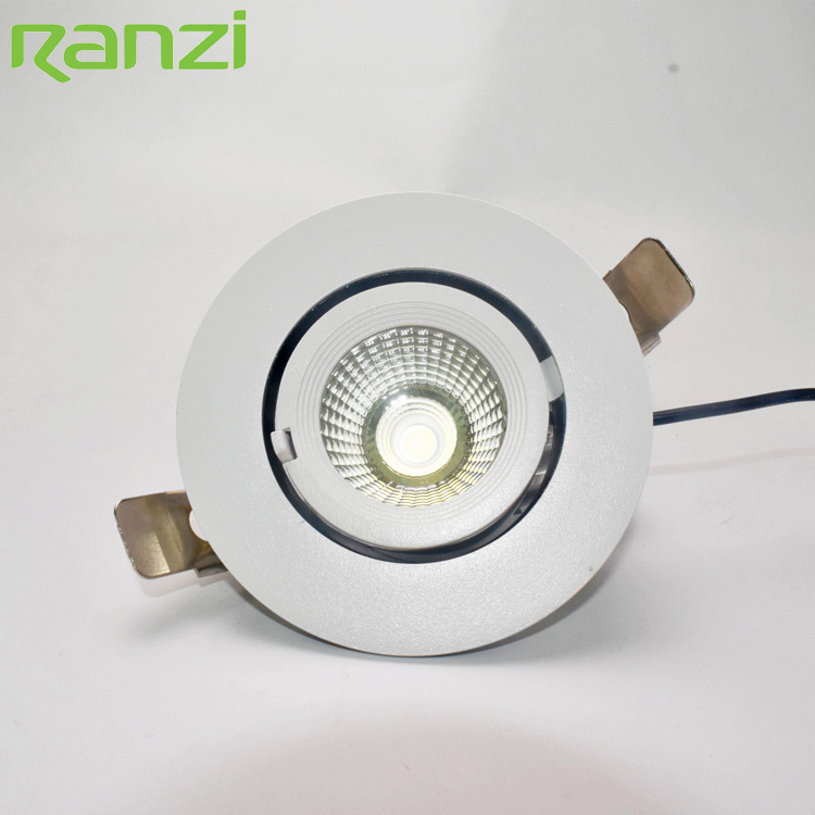 Villa 4 Inch 7W 6000K Aluminum Adjustable Antiglare LED Recessed Ceiling Down Spot Light