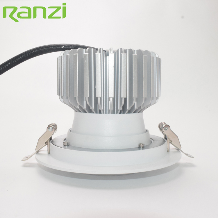 2021 New Arrival 4.5 Inch 35W Round Shape Antiglare COB LED Concealed Down Spot Light For Hotel