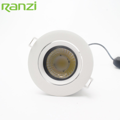 High Lumen Commercial Lighting Aluminum Anti Glare 15W COB Recessed LED Downlight For Hotel