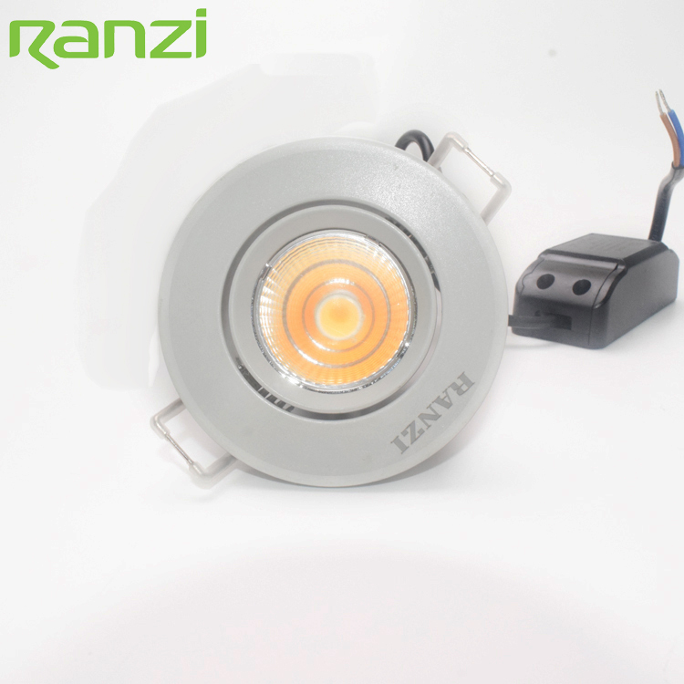 Mini Size Housing Lighting Round Recessed Adjustable Dimmable 3W COB LED Downlight