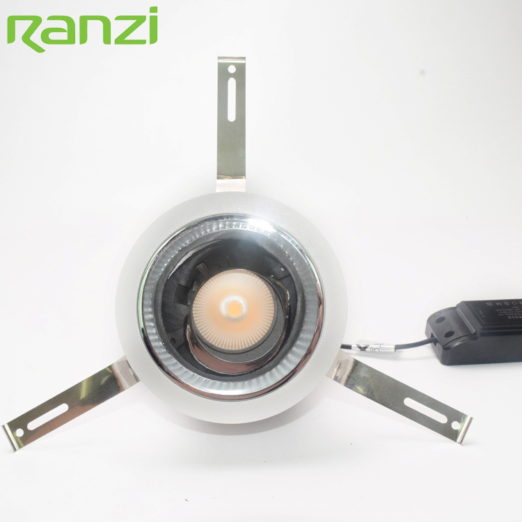 Commercial Hotel Lighting Fixture Aluminum Recessed Anti Glare Flicker Free LED Wall Washer Downlight
