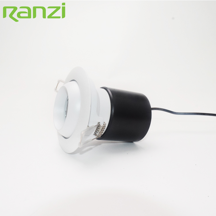 Retail Shop Ceiling Spot Lighting Aluminum Anti Glare Recessed Adjustable 20W COB LED Downlight