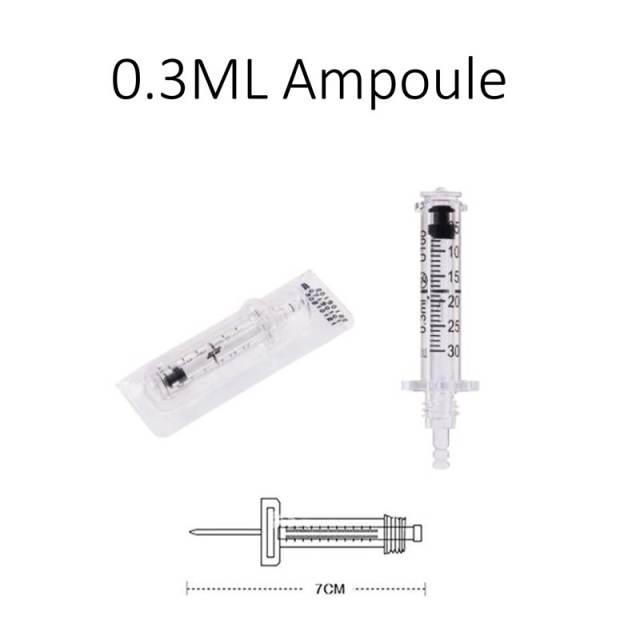0.3ML / 0.5ML Syringe Ampoule For Hyaluronic Pen High Pressure Injection Gun