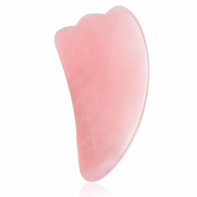 Hot Sell Natural Stone Rose Quartz Gua Sha Massager Pink Crystal Gua Sha Massage Tools