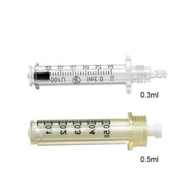 0.3ML / 0.5ML Syringe Ampoule For Hyaluronic Pen High Pressure Injection Gun