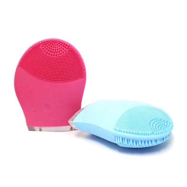 USB Rechargeable Eco Friendly Beauty Silicone Face Cleaning Washing Brush