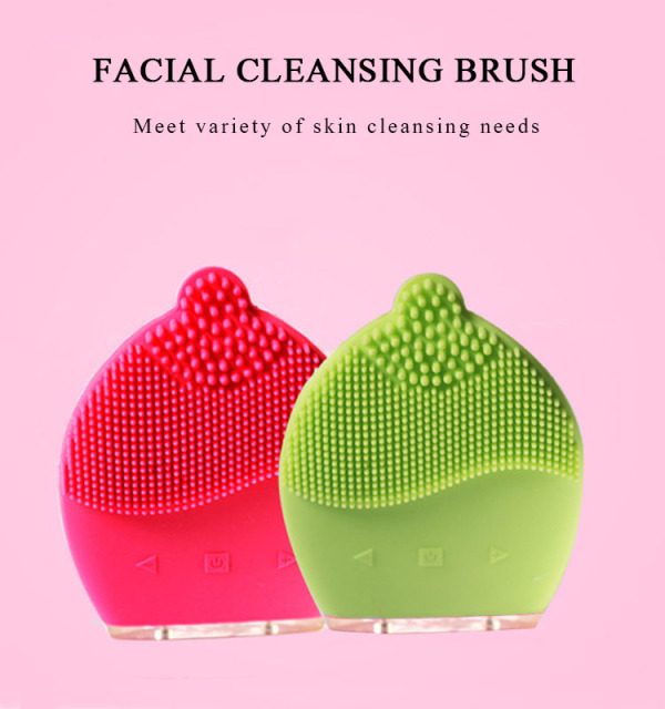 Sonic vibration cleaning brush and waterproof brush can be used for deep cleaning, gently exfoliating, removing blackheads