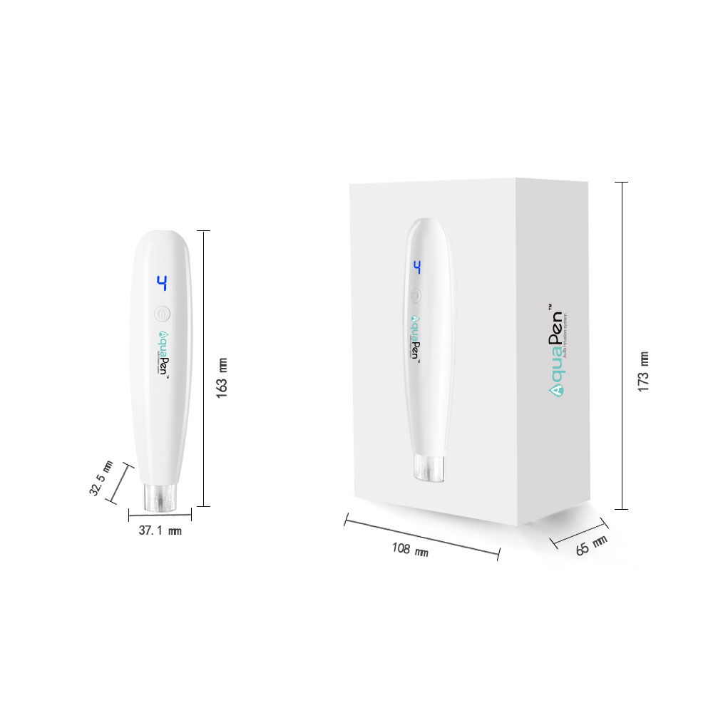 Aqua Pen Nano MicroNeedling Dermapen Hydra Derma Serum Delivery System with Flow Control Cartridge