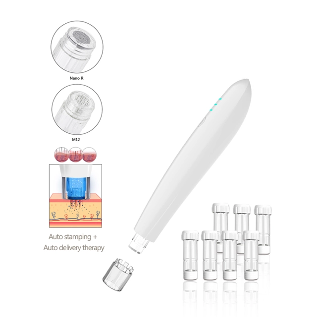 Aqua Pen Nano MicroNeedling Dermapen Hydra Derma Serum Delivery System with Flow Control Cartridge