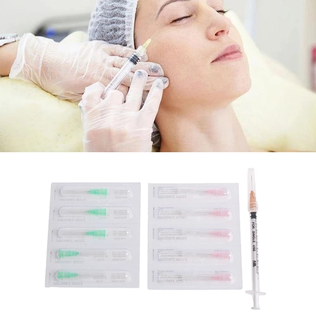 Nanosoft Microneedles Sterile Fillmed Hand 1pin 34G 1.5/2.5mm Needles for Anti Aging Around Eyes and Neck Lines Skin Care Tool