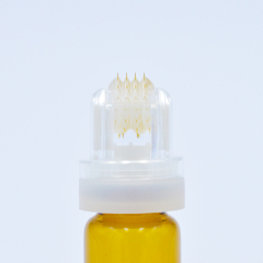 2022 New Arrivals 33G 0.2mm 64 Gold Tips Hydra Roller Microneedle Derma Roller System Skin Care Bottle