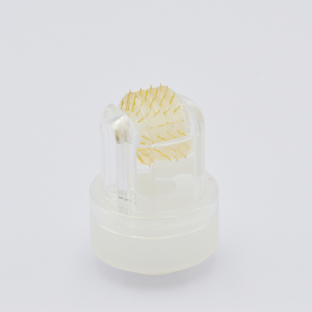 2022 New Arrivals 33G 0.2mm 64 Gold Tips Hydra Roller Microneedle Derma Roller System Skin Care Bottle