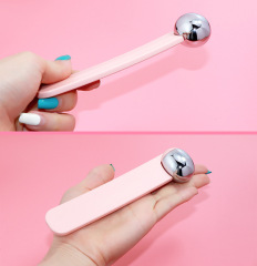 China Factory Custom Solid Stainless Steel ICE Cooling Roller Face Globes Massager Firm Skin