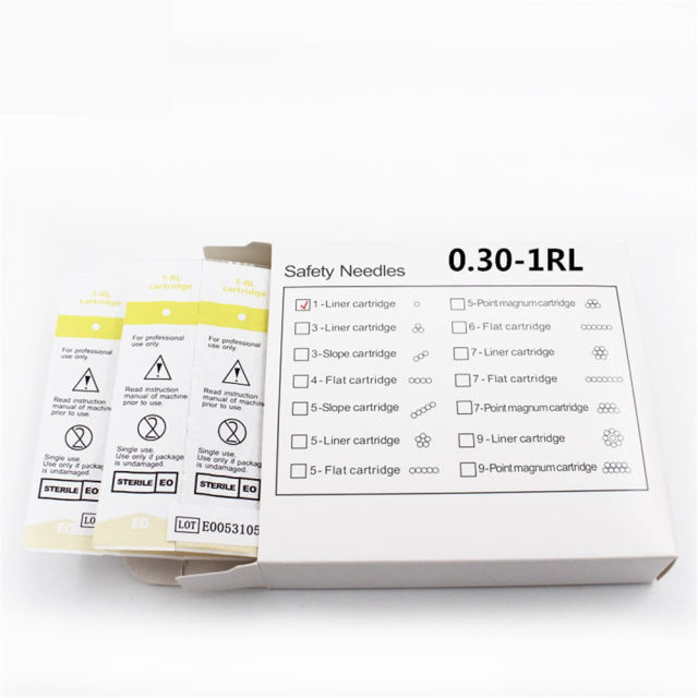 Made in China PMU Permanent Makeup Safety Tattoo Needle Cartridge for BioEvolution 1/3/5/7 Liner 0,30HR