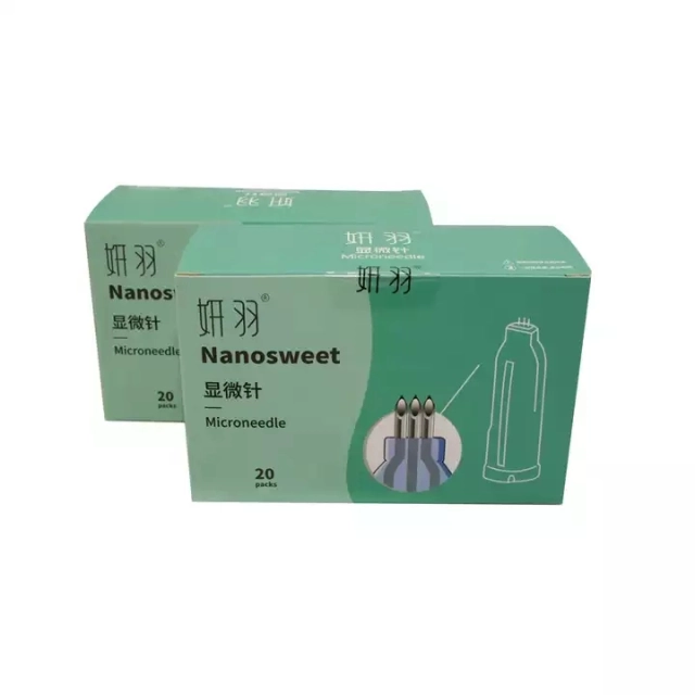 Nanosoft Fillmed Microneedles Filorga 34G Nanosoft Needle 3pin 0.6mm for Anti Aging Around Eyes and Neck Lines