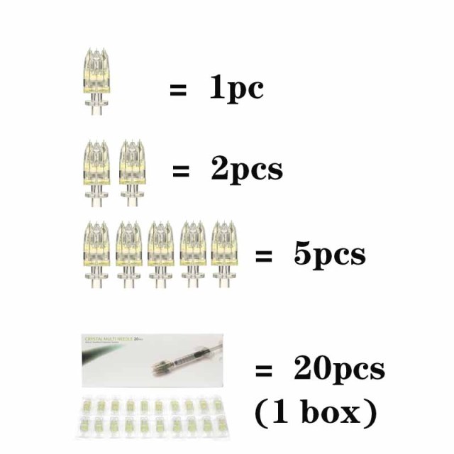 Nanosoft Fillmed Microneedles Filorga 34G Nanosoft Needle 3pin 0.6mm for Anti Aging Around Eyes and Neck Lines