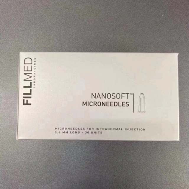 Nanosoft Fillmed Microneedles Filorga 34G Nanosoft Needle 3pin 0.6mm for Anti Aging Around Eyes and Neck Lines