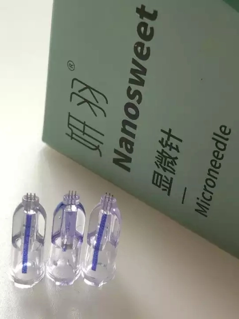 Nanosoft Fillmed Microneedles Filorga 34G Nanosoft Needle 3pin 0.6mm for Anti Aging Around Eyes and Neck Lines