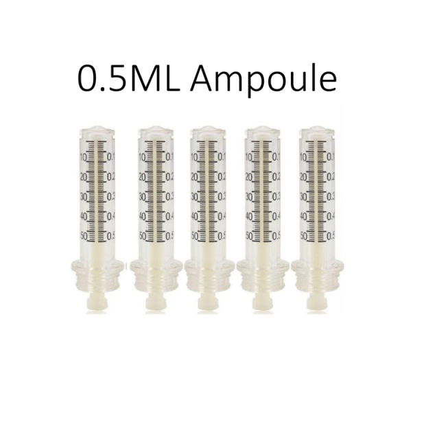 Universal 0.3ML / 0.5ML Syringe Ampoule For Hyaluronic Pen High Pressure Injection Gun