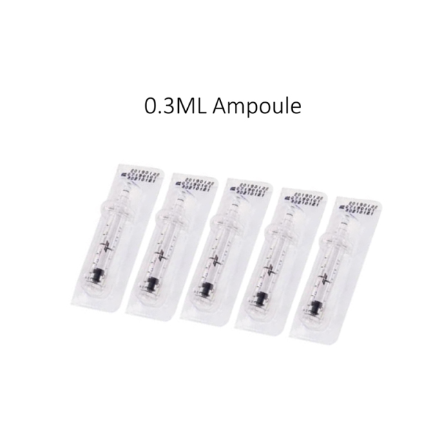 Universal 0.3ML / 0.5ML Syringe Ampoule For Hyaluronic Pen High Pressure Injection Gun