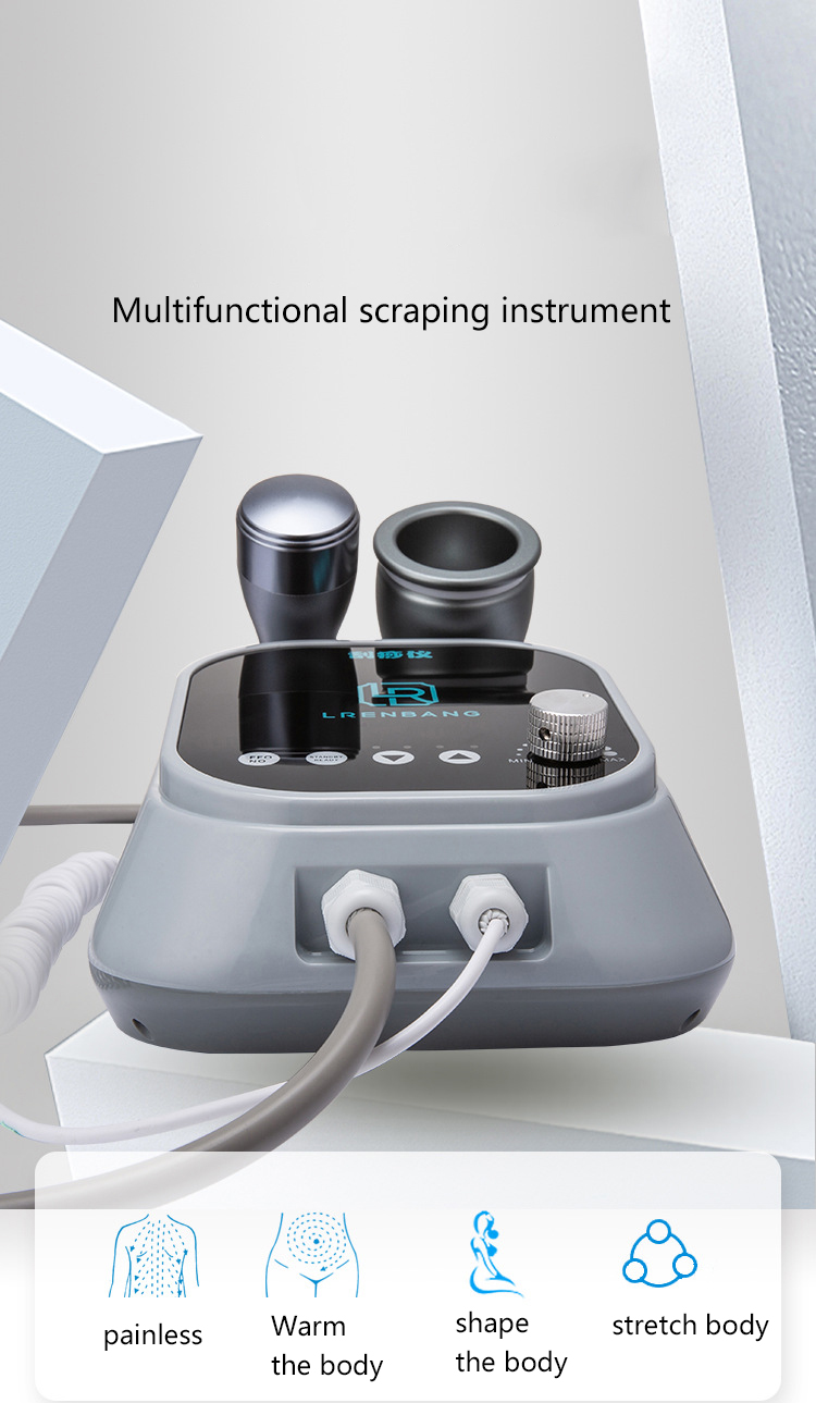 Guasha Painless Vibrating Massage Home Use Solve Headache Body Fatigue Absorb Serum Heating Shaping Electric Cupping Scraping Instrument