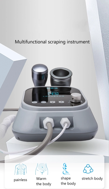 Guasha Painless Vibrating Massage Home Use Solve Headache Body Fatigue Absorb Serum Heating Shaping Electric Cupping Scraping Instrument