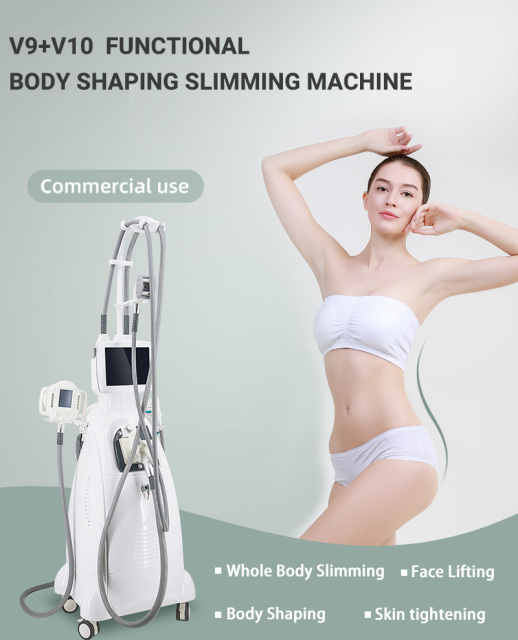 Factory Price Anti Aging Wrinkle Velabody Tighten RF Cavitation Lift Belly Thigh Medical Equipment Salon SPA Use Massager LED Shape vacuum Roller Machine