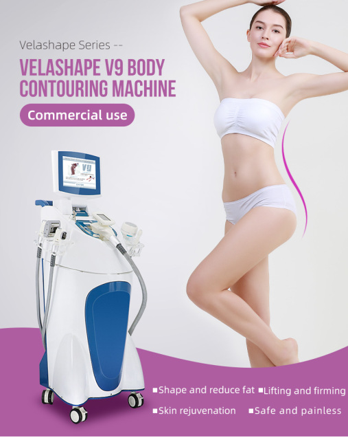 40K Cavitation Fat Shaping Laser Vacuum Roller Lift Cellulite Reduction Contour V9 III Slimming Beauty Machine