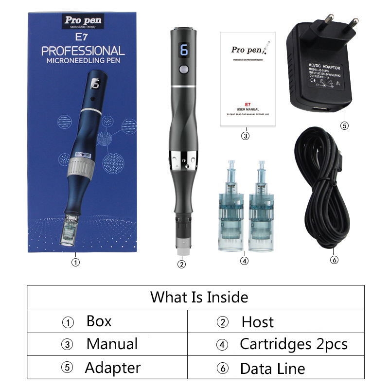 GloPen Microneedling Skin Derma Pen - E7
