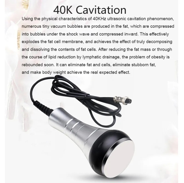 Portable Mini Fat Reduction Body Slimming Machine Fat Burning Ultrasound Cavitator 40K Cavitation Weight Loss Device