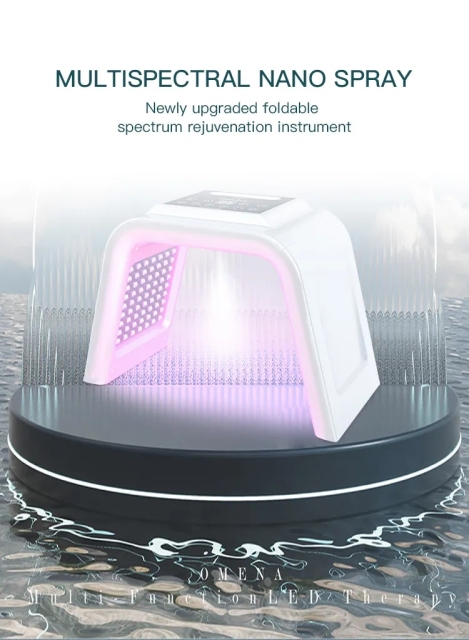 Professional LED Light Therapy Machine Salon 7 Color Cold Sprayer Mist Hydrating Moisturize SPA PDT LED Therapy Machine