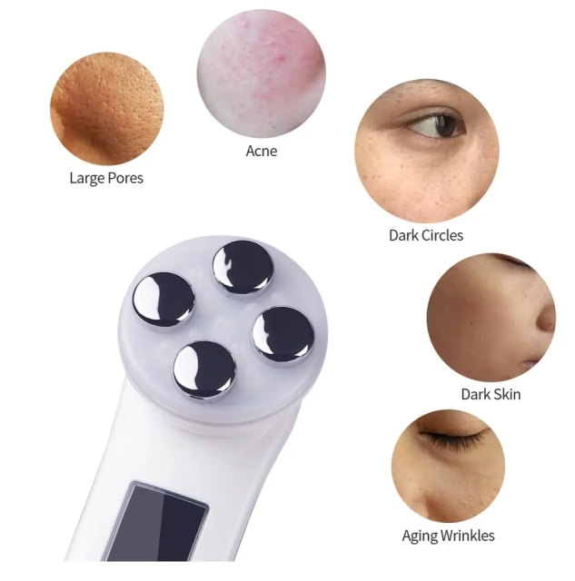 Mesotherapy Photon Skin Collagen Rejuvenation Radio Frequency Skin Tightening Lifting Firming Remove Wrinkle EMS RF LED Beauty Device