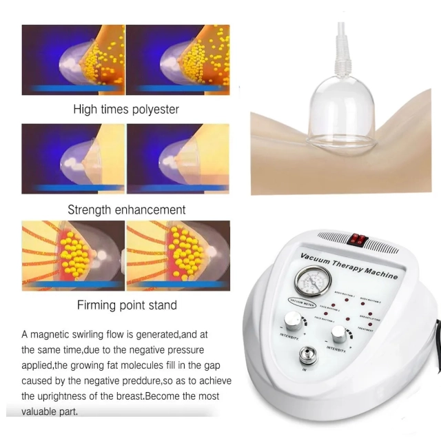 Dermomassager Boob Enlargement Butt Hip Pump Enlarge Massager Beauty Body Shaping Cupping Vacuum Therapy Machine