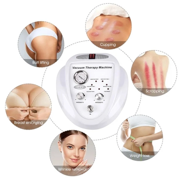 Dermomassager Boob Enlargement Butt Hip Pump Enlarge Massager Beauty Body Shaping Cupping Vacuum Therapy Machine