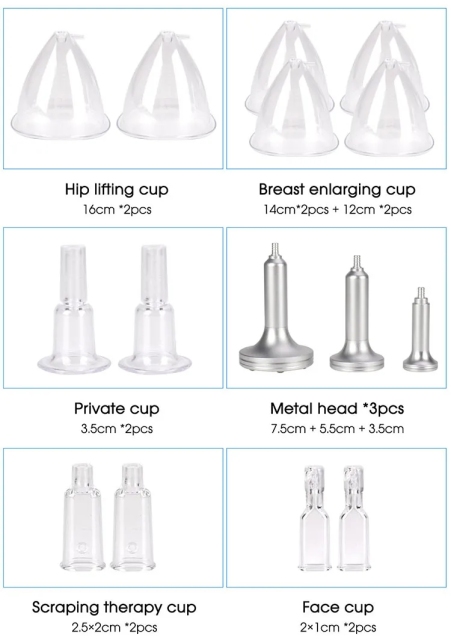 Dermomassager Boob Enlargement Butt Hip Pump Enlarge Massager Beauty Body Shaping Cupping Vacuum Therapy Machine