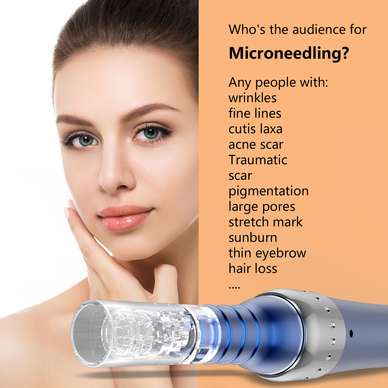 Wholesale Price USB Charging Beauty Device Anti Wrinkle Aging Serum Applicator Microneedling Nano Derma Pen