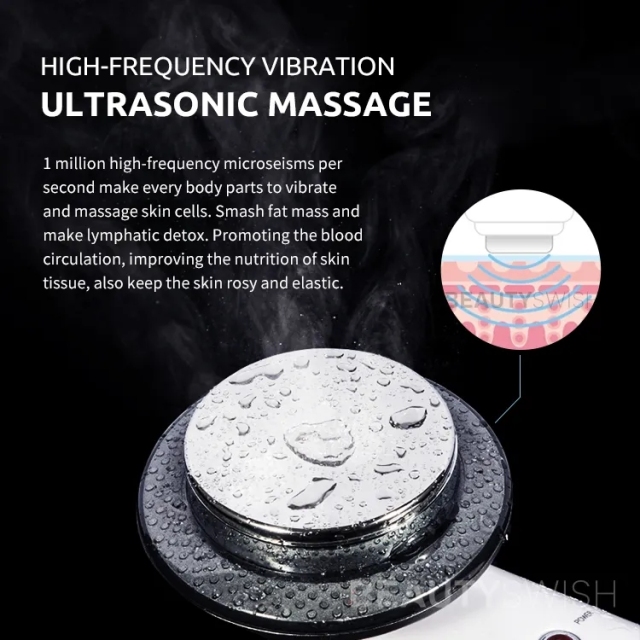 Ultrasonic Vibration Massage Far Infrared Micro Current Relax Muscle Shaping Tighten Skin Body LED Slimming Fat Burning Machine