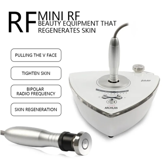 3in1 Beauty Equipment Pull V Face Tighten Skin Collagen Rejuvenation Anti Wrinkle Aging Double Chin Mini RF Machine