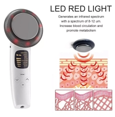 Ultrasonic Vibration Massage Far Infrared Micro Current Relax Muscle Shaping Tighten Skin Body LED Slimming Fat Burning Machine