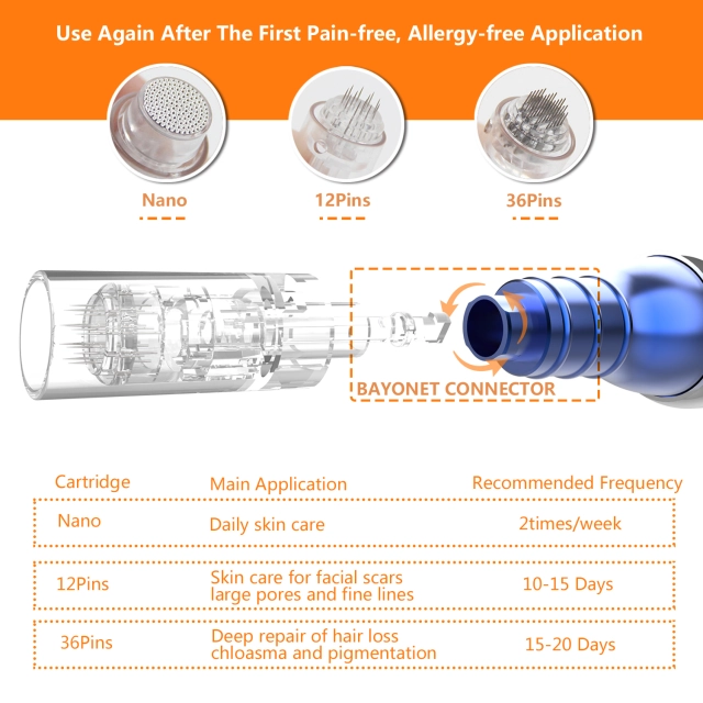 Wholesale Price USB Charging Beauty Device Anti Wrinkle Aging Serum Applicator Microneedling Nano Derma Pen